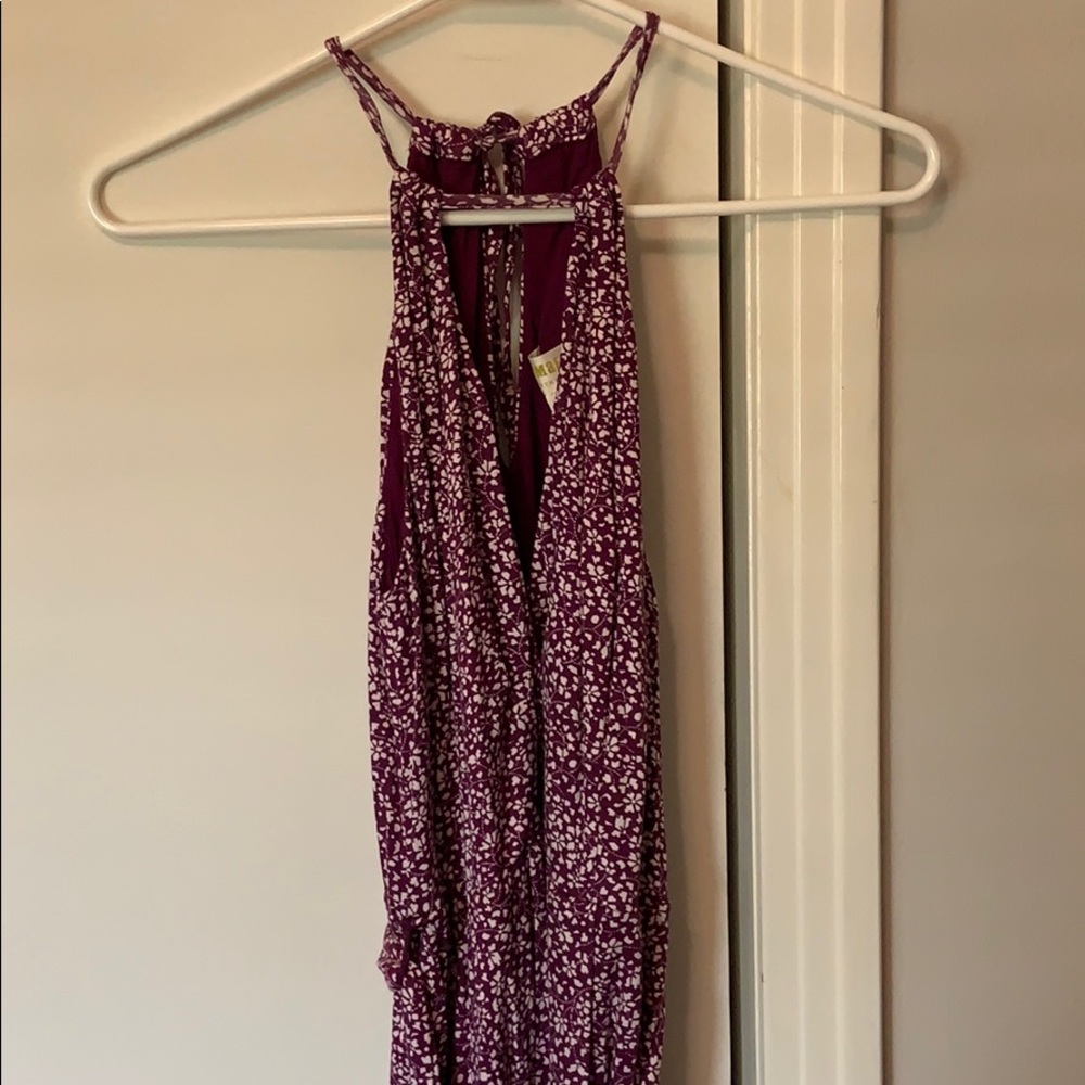 Anthropologie Purple Jumpsuit
